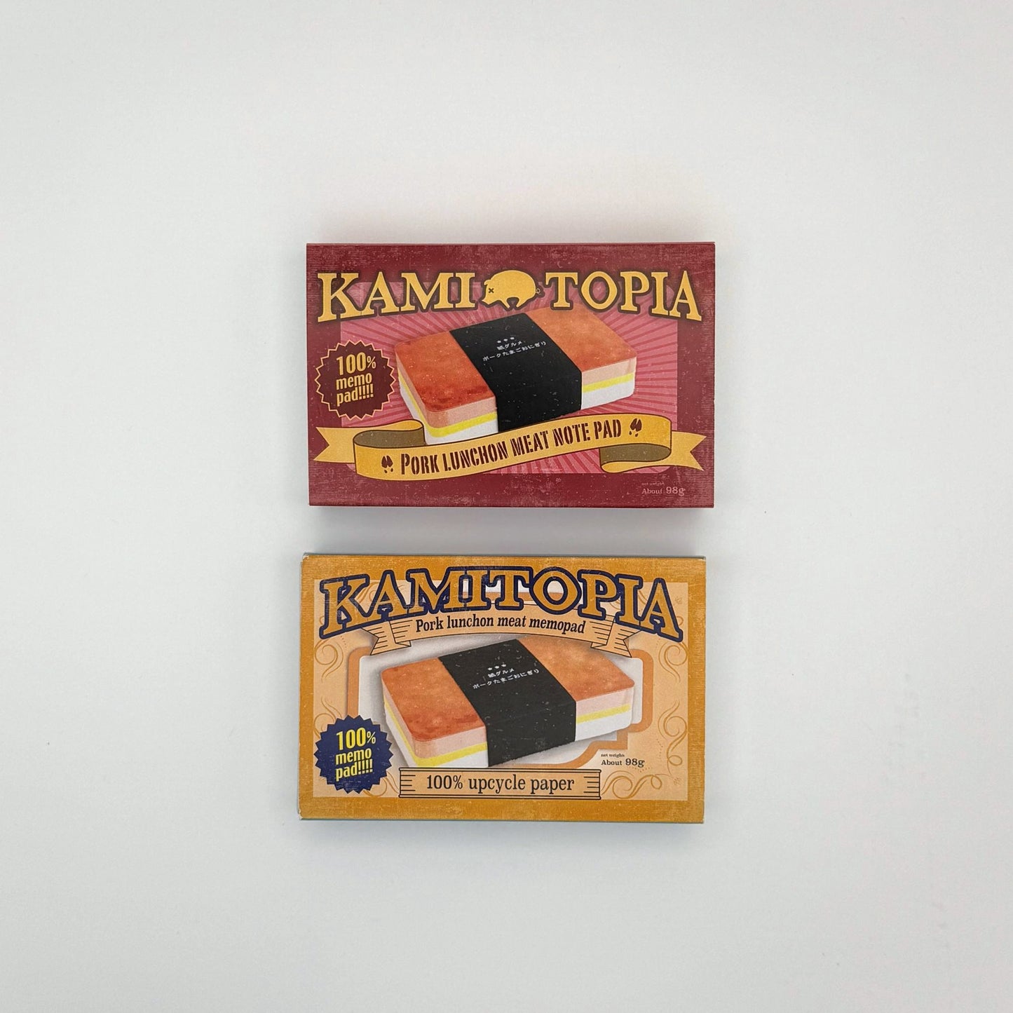 kamitopia 紙グルメメモ帳  ポーク玉子おにぎり