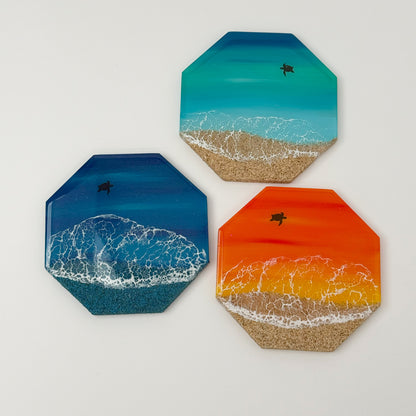 海アート コースター