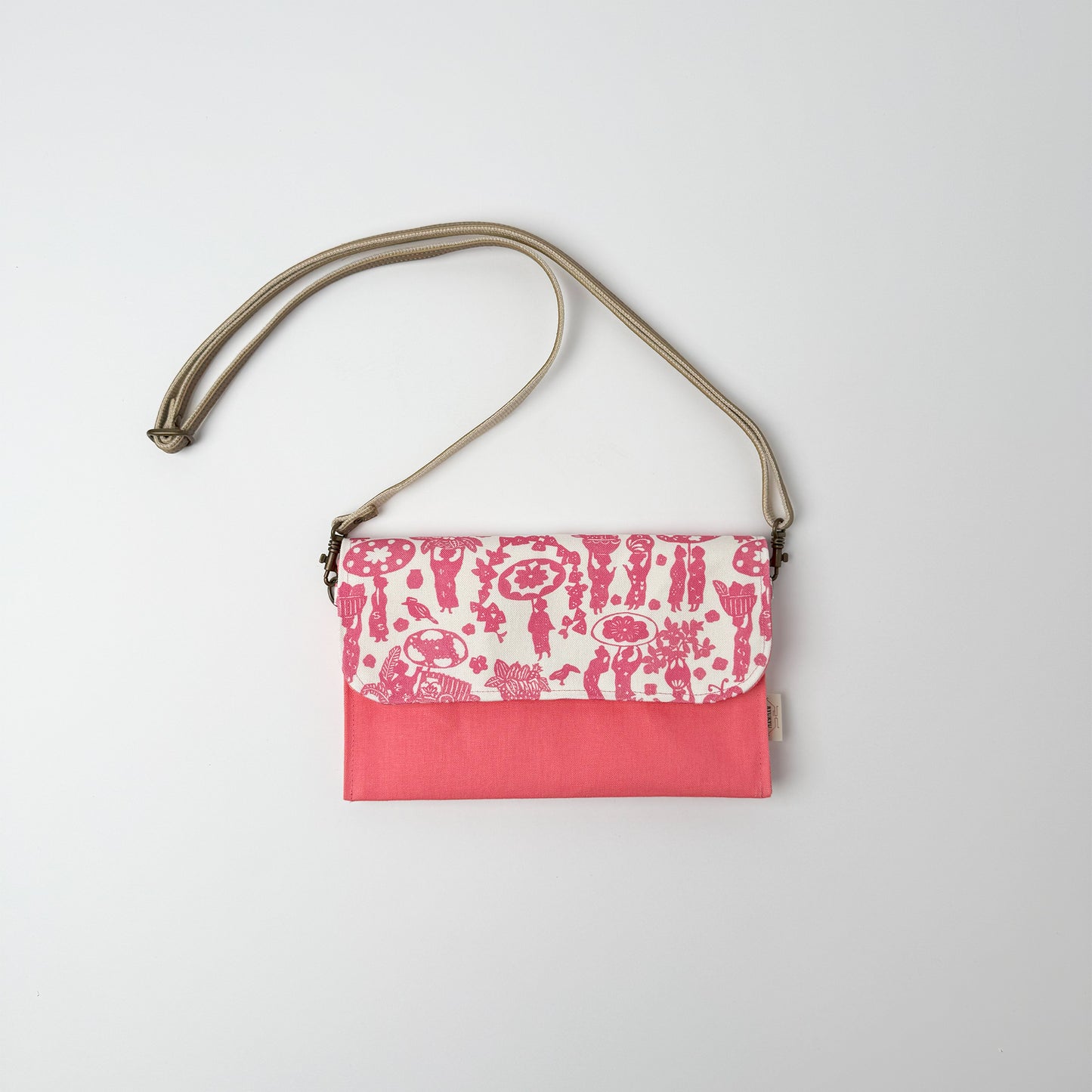 RYUKYU　COLLAGE 2way ポーチ(市場柄)