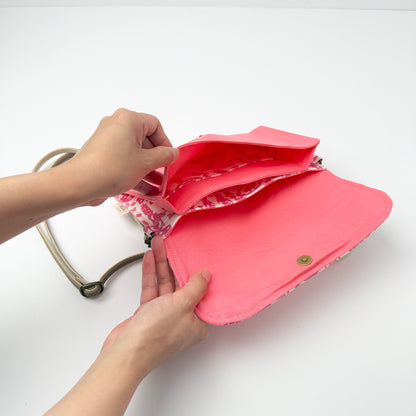 RYUKYU　COLLAGE 2way ポーチ(市場柄)