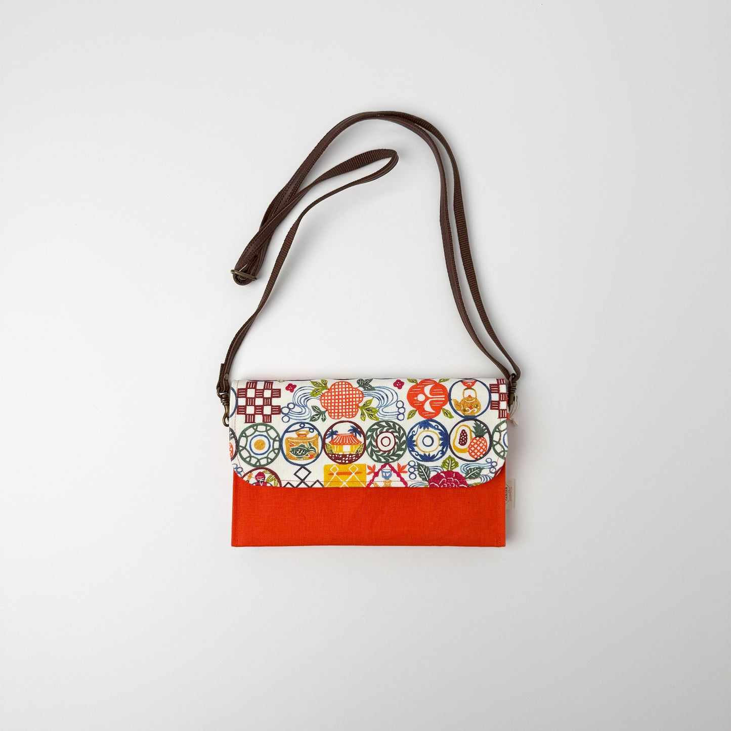 RYUKYU　COLLAGE 2way ポーチ(ちゃんぷるー柄)