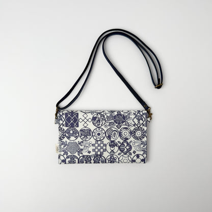 RYUKYU　COLLAGE 2way ポーチ(ちゃんぷるー柄)