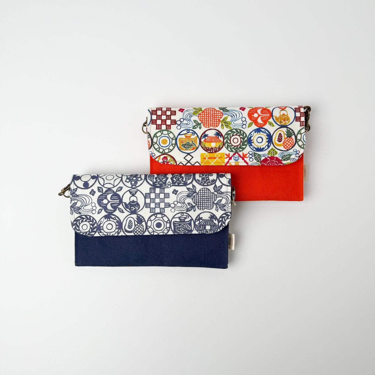 RYUKYU　COLLAGE 2way ポーチ(ちゃんぷるー柄)