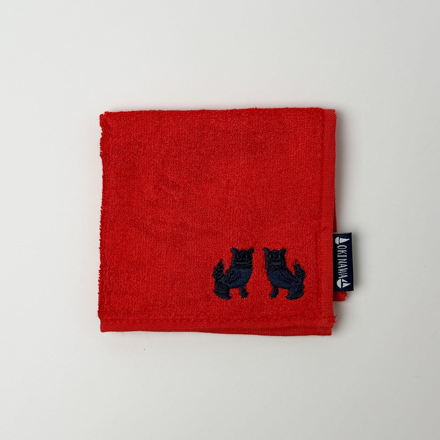 竹繊維刺繍ワンポイントミニタオル