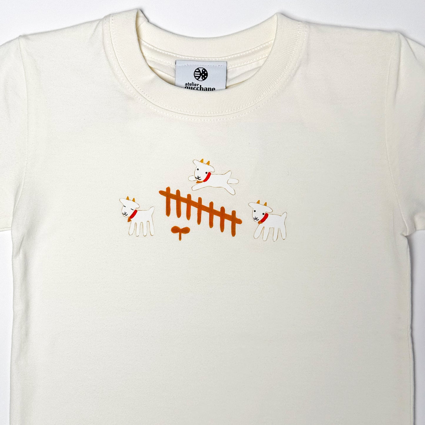 アトリエクッチャネ×沖縄南風堂 Tシャツ【ヤギ】キッズサイズ