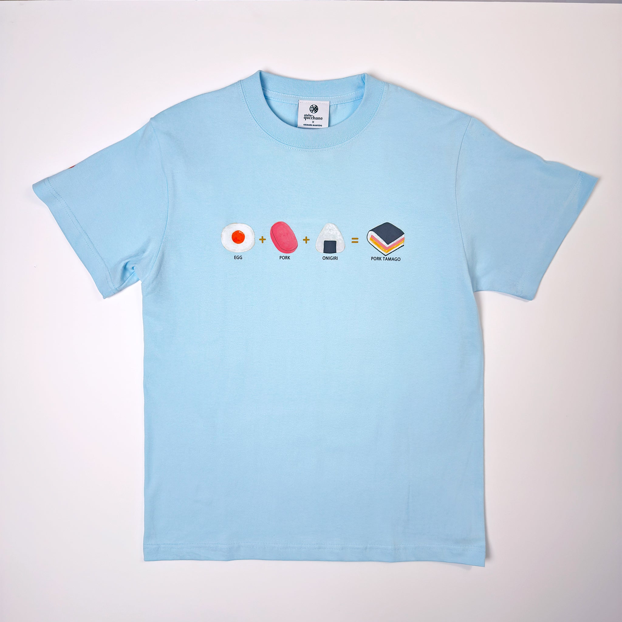 アトリエgg ホワイト シンプル Tシャツ アトリエクッチャネ×沖縄南風堂 Tシャツ【ポー玉】大人サイズ – 沖縄