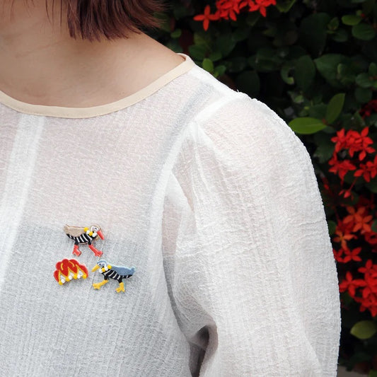 nuuno ピンブローチ-ヤンバルクイナ-