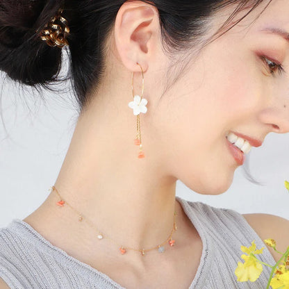 JEENAR 深海サンゴプルメリアシェルピアス
